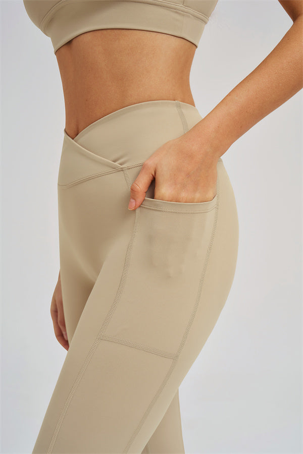 The Sizzle Zip Jacket Sports Bra Flared Leggings 3-Piece Set