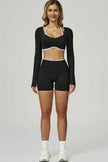 The Prime Line Long Sleeve Crop Top