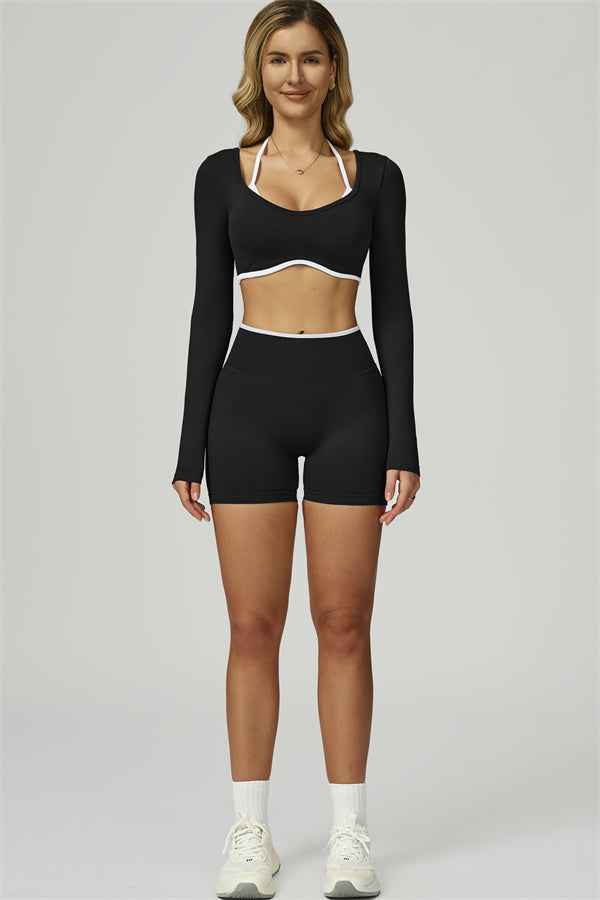 The Prime Line Long Sleeve Crop Top