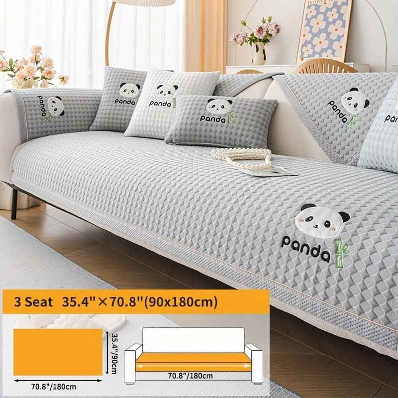 Waterproof Couch Cover, Non-Slip Panda Pattern Sofa Cover