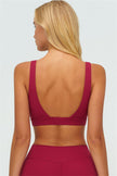 The Lushness V-Back Sports Bra Flared Leggings 2-Piece Set