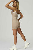The Prime Line Crop Top Shorts 2-Piece Set