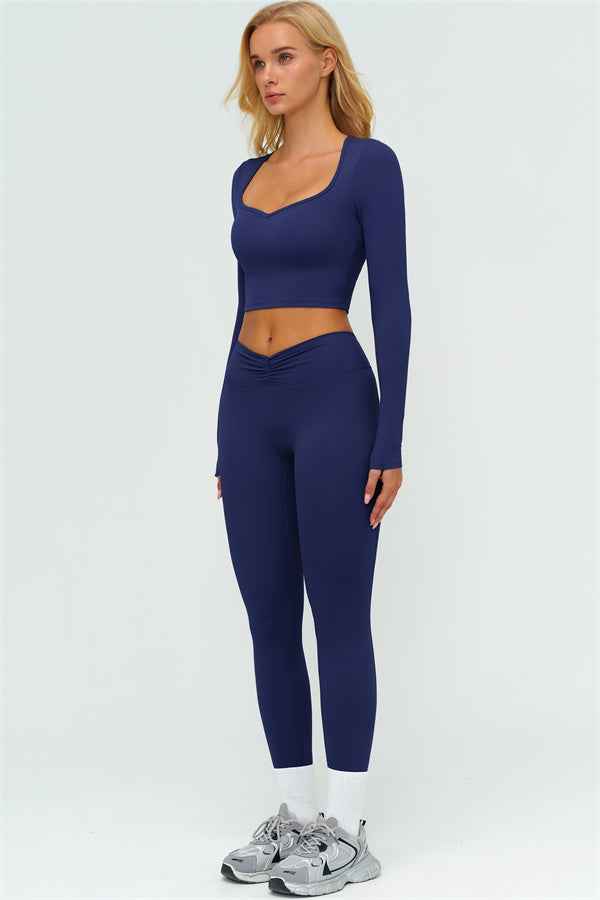 The Lushness Long Sleeve Crop top