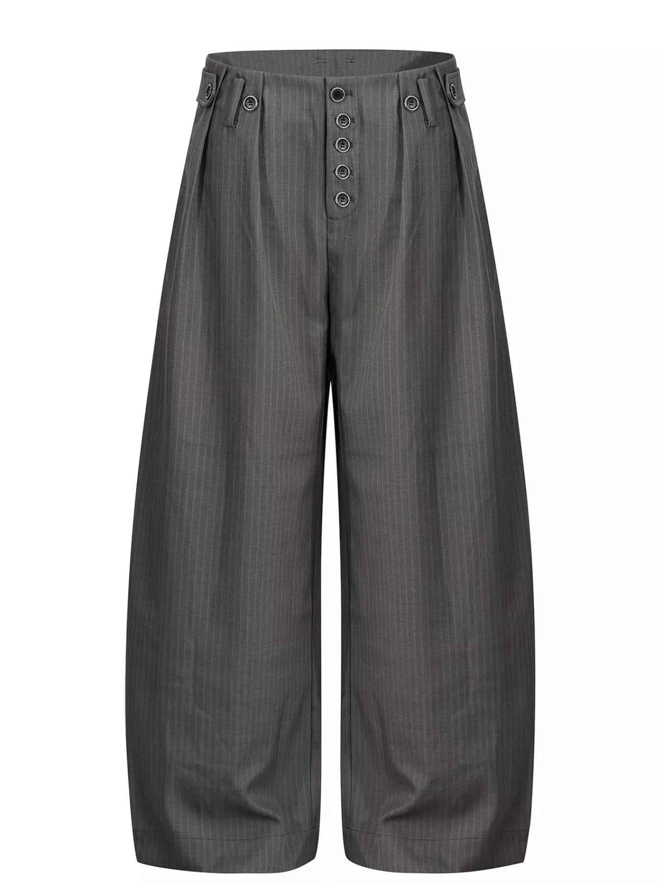 Men's Striped Wide-Leg Pants