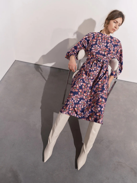 Maeve Navy & Pink Floral Dress