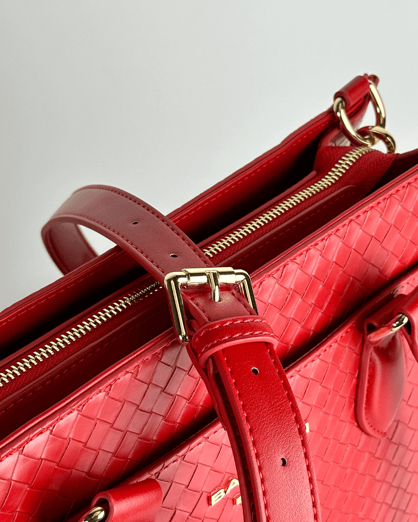 The Montrose Diaper Bag Tote - Cardinal