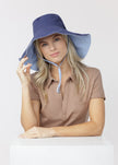 Navy Reversible Wide Brim Sun Hat