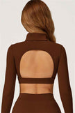 The Axis Crop Top Flared Leggings 2-Piece Set