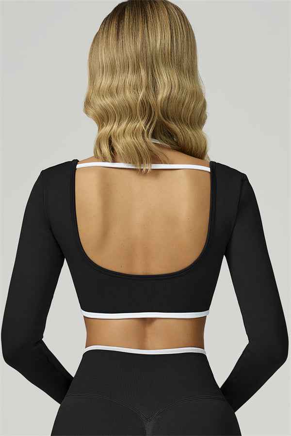 The Prime Line Long Sleeve Crop Top