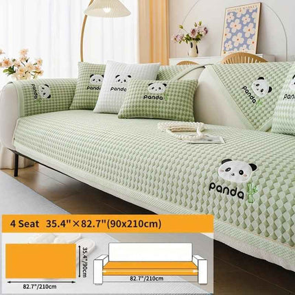 Waterproof Couch Cover, Non-Slip Panda Pattern Sofa Cover
