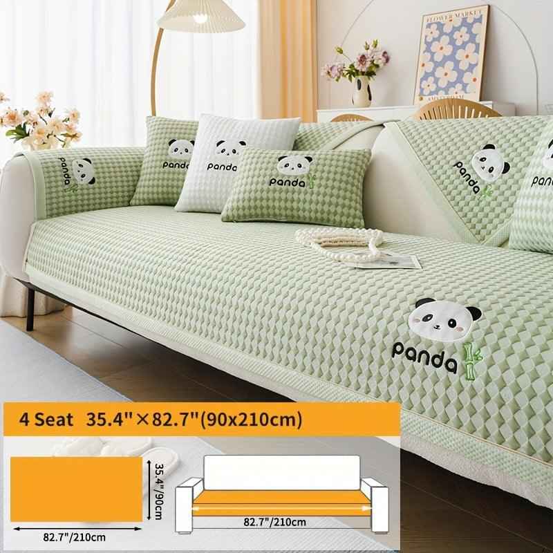 Waterproof Couch Cover, Non-Slip Panda Pattern Sofa Cover
