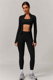 The Nova Luxe Jacket Sports Bra Leggings 3-Piece Set