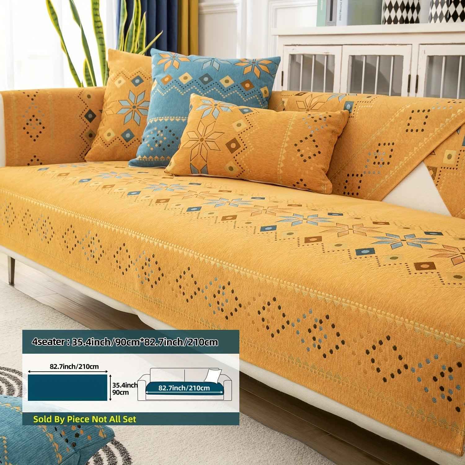 Stylish Bohemian Chenille Slipcovers for Couches