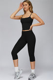 The FlexCore Crop Tank Capri Leggings 2-Piece Set