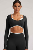 The Elevate New Long Sleeve Crop top Leggings 2-Piece Set