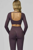 The Prime Long Sleeve Crop Top Leggings 2-Piece Set