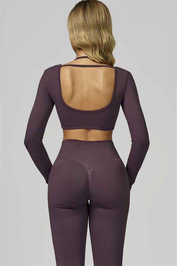 The Prime Long Sleeve Crop Top Leggings 2-Piece Set