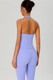 The Solid Halter Tank Top