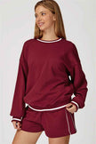 The Amara Sweatshirt Lounge Shorts 2-Piece Set