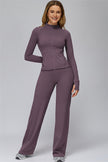 The FlexCore Pure Zip Jacket Flared Leggings 2-Piece Set