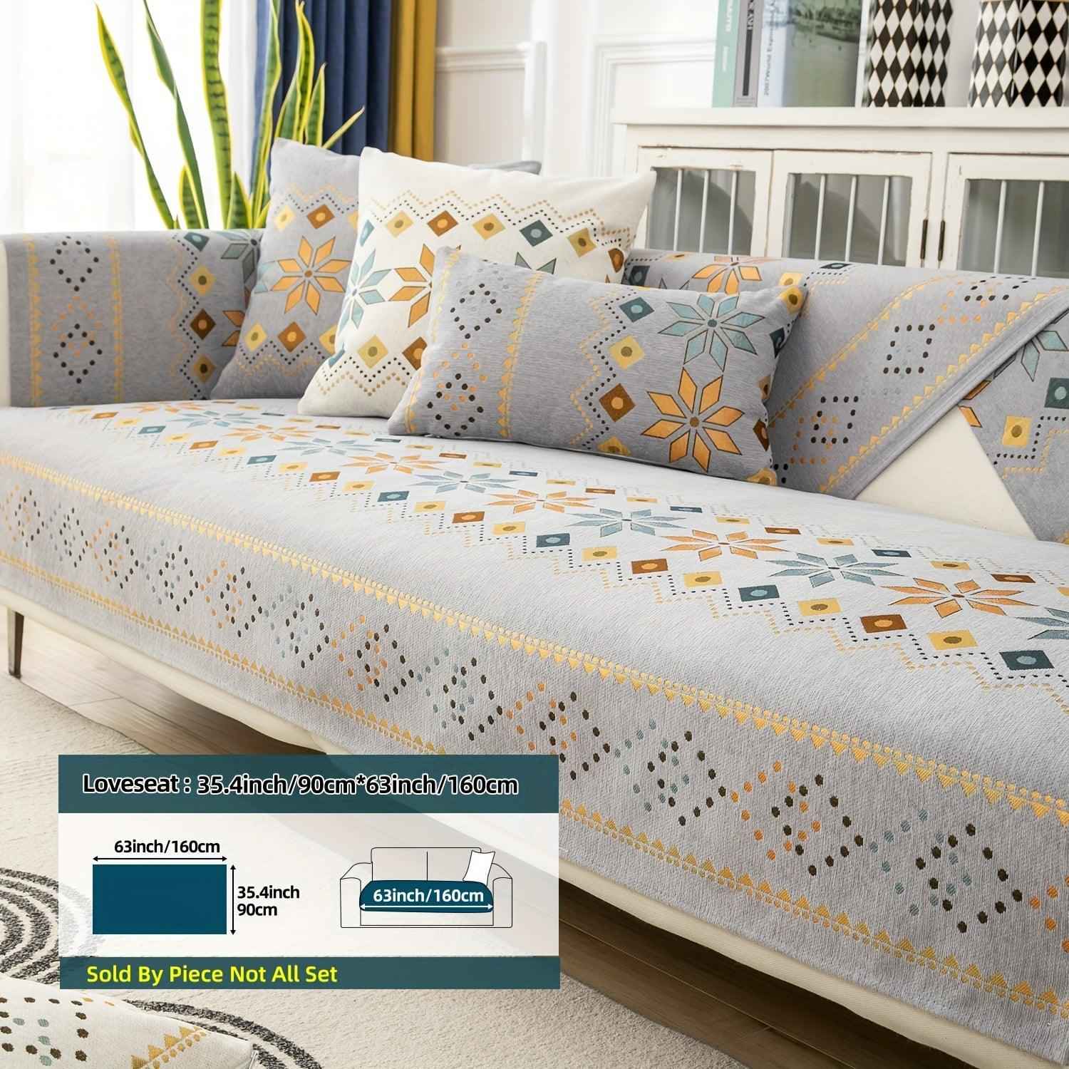 Stylish Bohemian Chenille Slipcovers for Couches