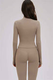 The Kinetic Zip Jacket Cross Back Sports Bra Leggings 3-Piece Set