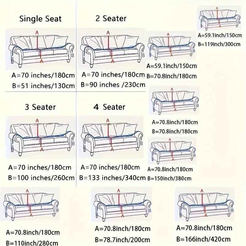 Update Sofa with Organic Couch Cover| Herringbone Chenille Tassels