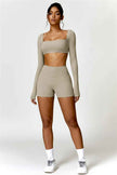Olivia Crop Top Shorts 2-Piece Set