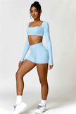 Olivia Crop Top Shorts 2-Piece Set