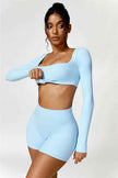 Olivia Crop Top Shorts 2-Piece Set