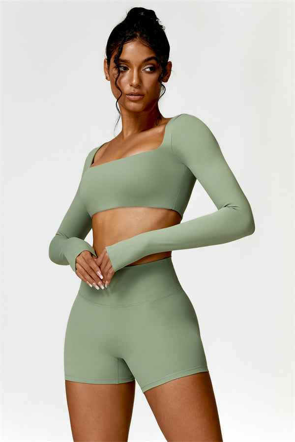 Olivia Crop Top Shorts 2-Piece Set