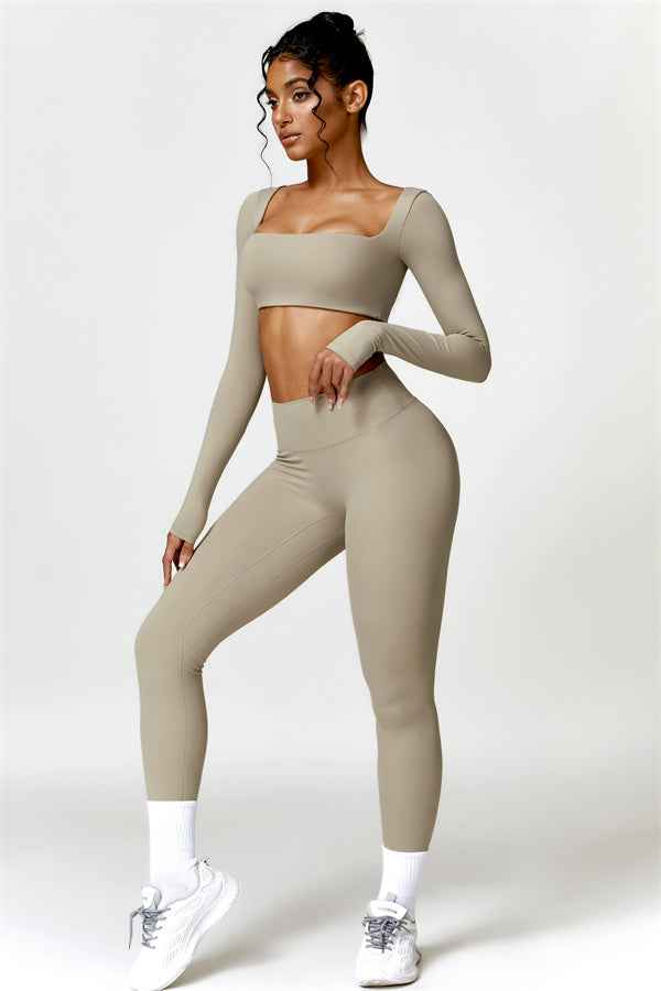 Olivia Crop Top Leggings 2-Piece Set