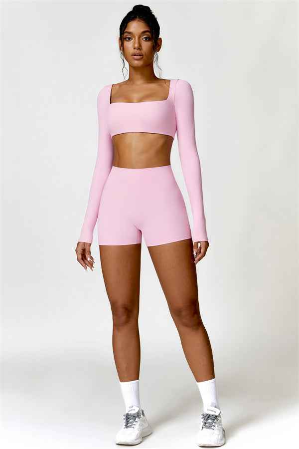 Olivia Crop Top Shorts 2-Piece Set