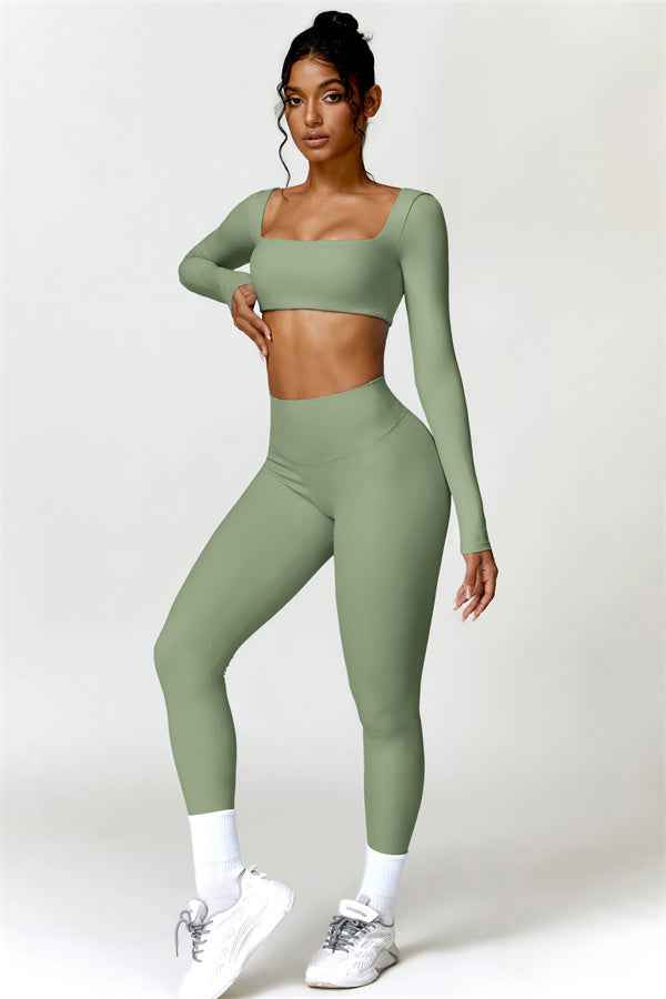 Olivia Crop Top Leggings 2-Piece Set