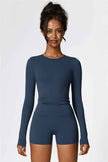 The Isabella Long Sleeve T-shirt Shorts 2-Piece Set