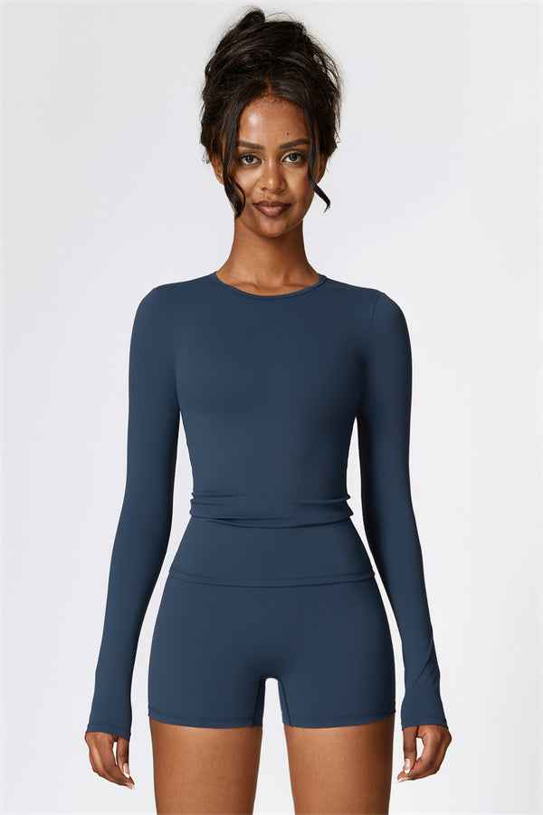 The Isabella Long Sleeve T-shirt Shorts 2-Piece Set