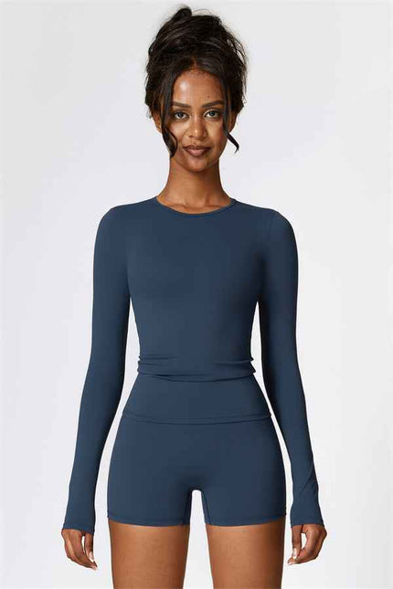 The Isabella Long Sleeve T-shirt Shorts 2-Piece Set