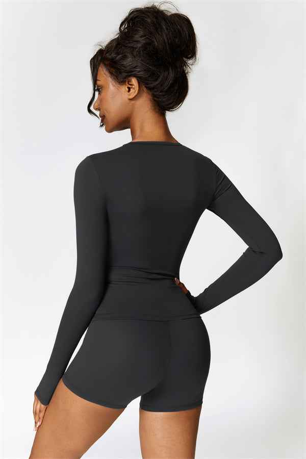 The Isabella Long Sleeve T-shirt Shorts 2-Piece Set