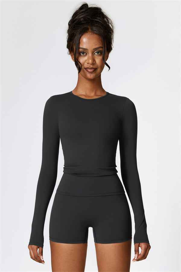 The Isabella Long Sleeve T-shirt Shorts 2-Piece Set
