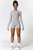 The Isabella Long Sleeve T-shirt Shorts 2-Piece Set