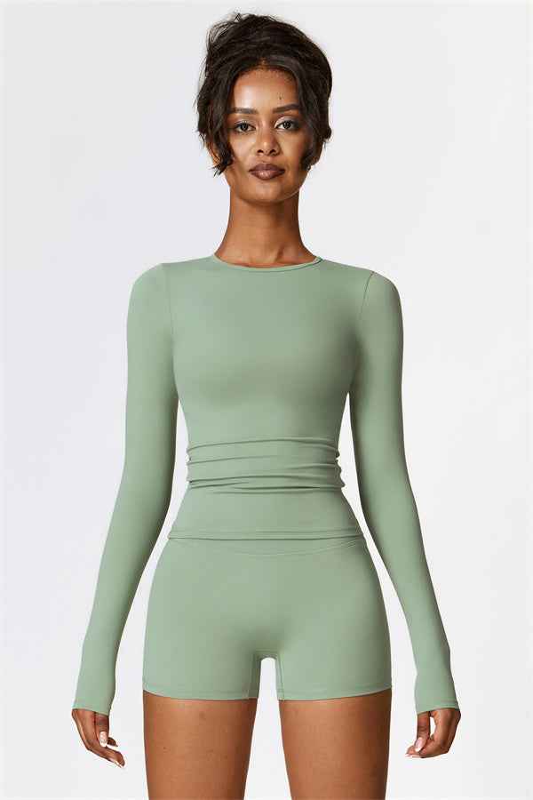 The Isabella Long Sleeve T-shirt Shorts 2-Piece Set