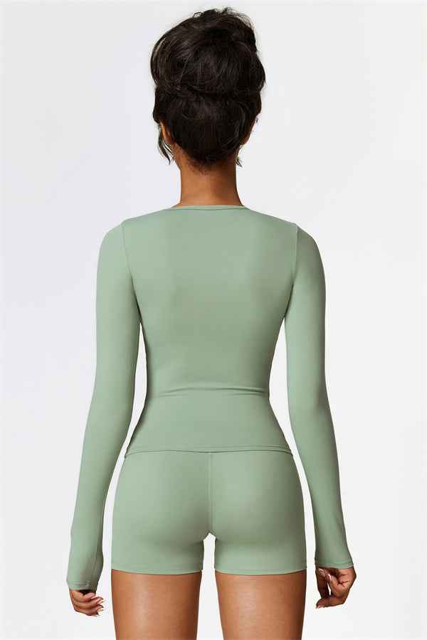 The Isabella Long Sleeve T-shirt Shorts 2-Piece Set
