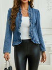 Ruffled Buckle-free Spring And Summer Thin Top