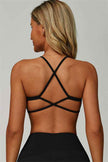 The Bold Cross Back Sports Bra Flared Leggings 2-Piece Set