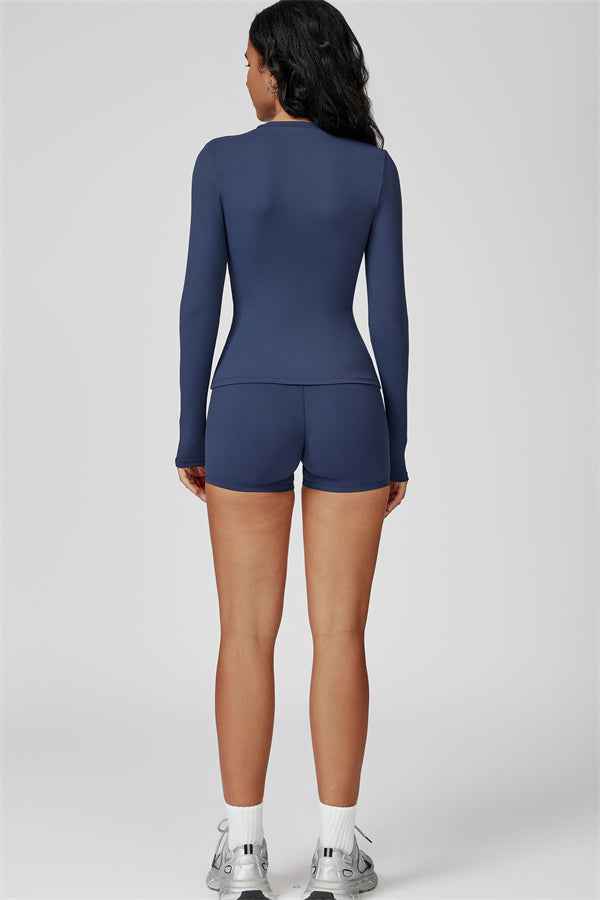 The Oasis Long Sleeve T-shirt Shorts 2-Piece Set