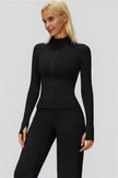 The FemmeFit Zip Jacket Straight Leg Pants 2-Piece Set