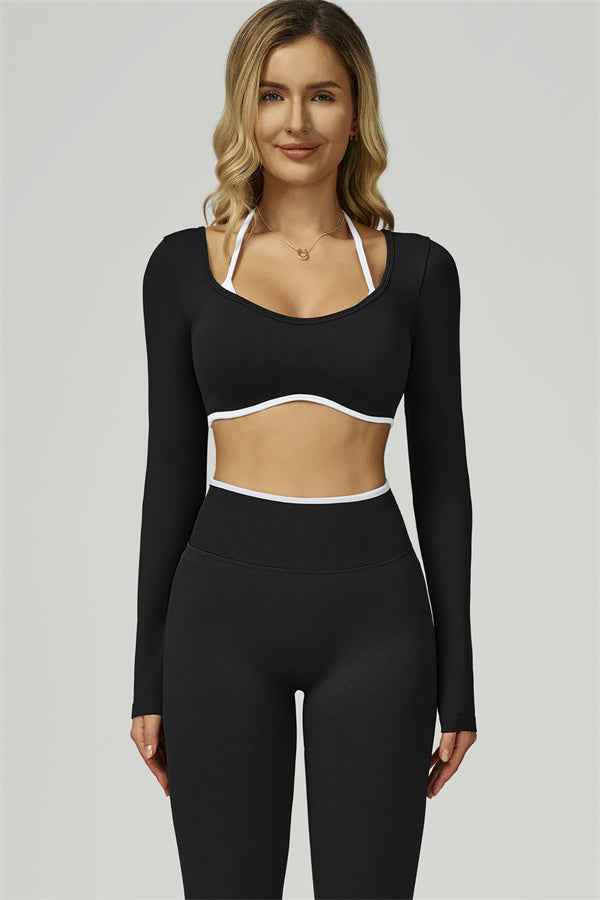 The Prime Line Long Sleeve Crop Top