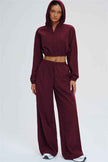 The Svelte UV protection Crop Hoodie Sweatpants 2-Piece Set