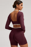 The Elevate Long Sleeve Crop top