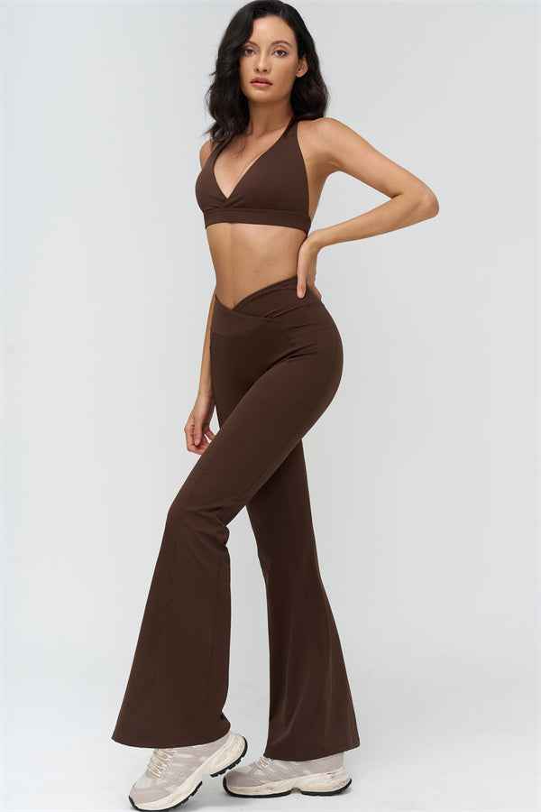 The BoldFit Sports Bra Flared Leggings 2-Piece Set